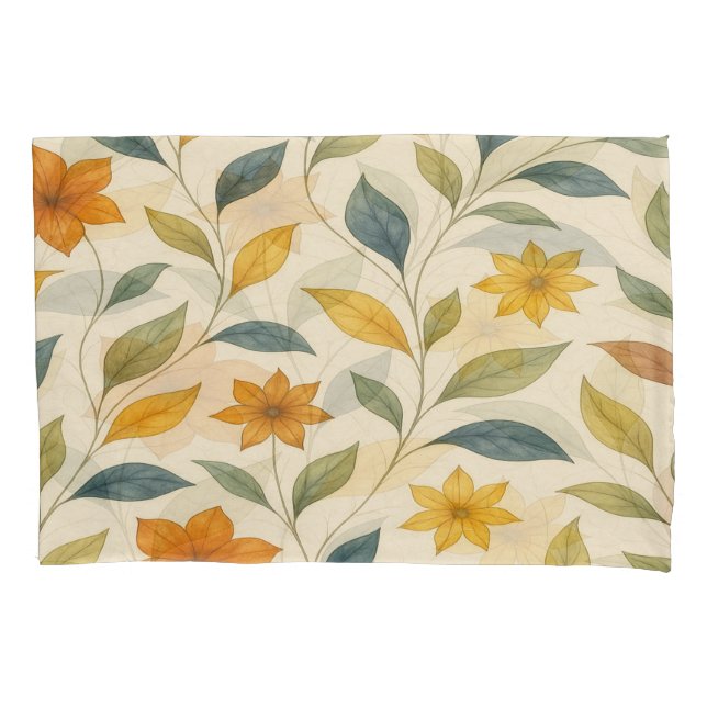 Housse D'oreillers Pattern Floral Aquarelle – Syrell (devant)
