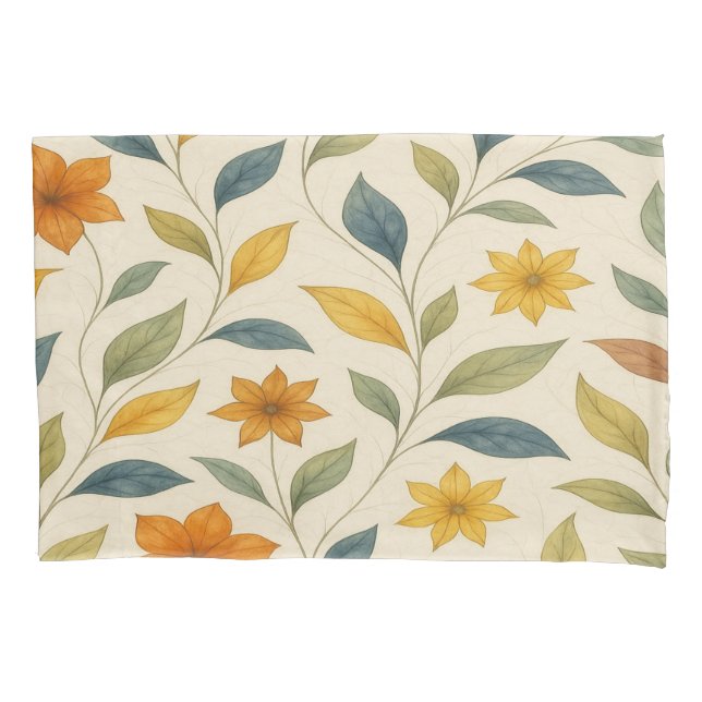Housse D'oreillers Pattern Floral Aquarelle – Syrell (devant)