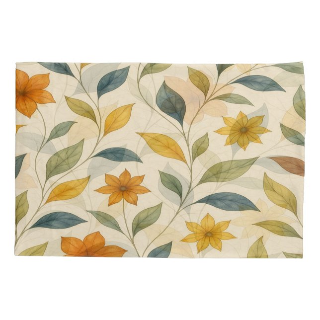 Housse D'oreillers Pattern Floral Aquarelle – Syrell (Dos)