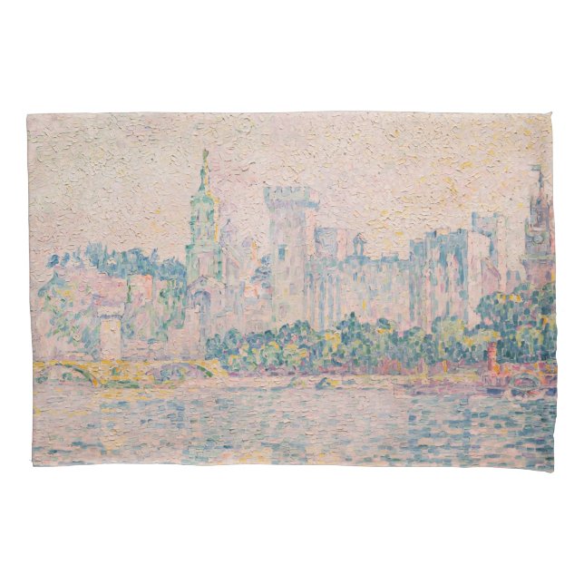Housse D'oreillers Paul Signac - Avignon, matin (devant)
