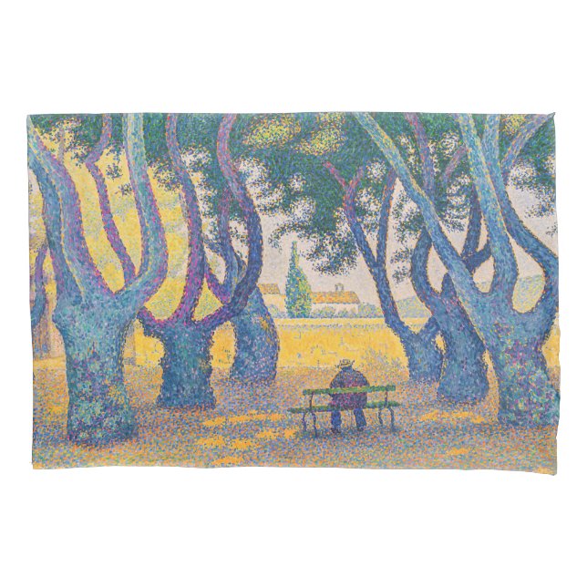 Housse D'oreillers Paul Signac - Place des Lices, Saint-Tropez (devant)