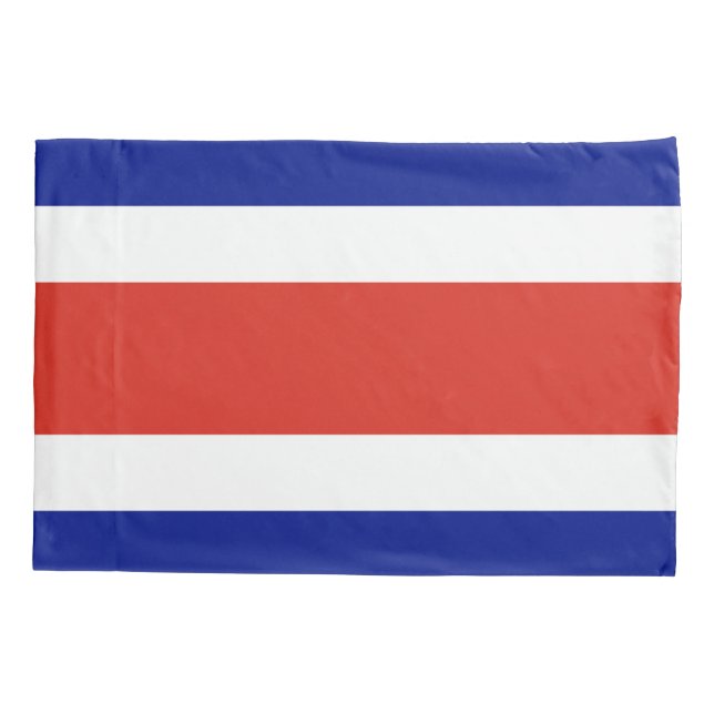 Housse D'oreillers Pavillon Patriotique Simple Pillowcase du Costa Ri (Dos)