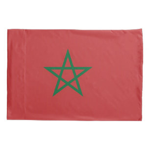 Housse D'oreillers Pavillon Patriotique Simple Pillowcase du Maroc