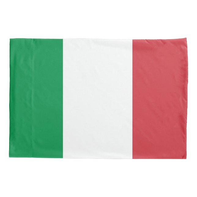 Housse D'oreillers Pavillon Patriotique Simple Pillowcase Italie (Dos)