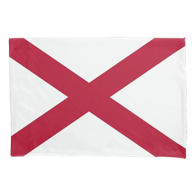 Housse D'oreillers Pavillon Patriotique Single Pillowcase Alabama, Ét (devant)