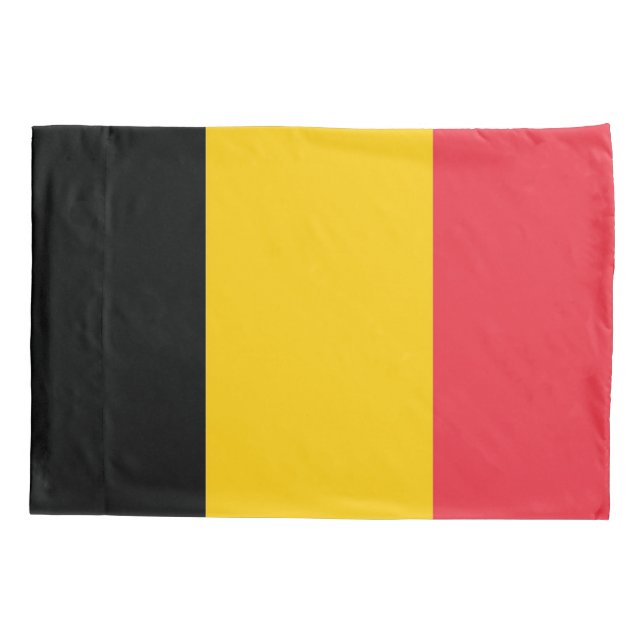 Housse D'oreillers Pavillon Patriotique Single Pillowcase de Belgique (Dos)