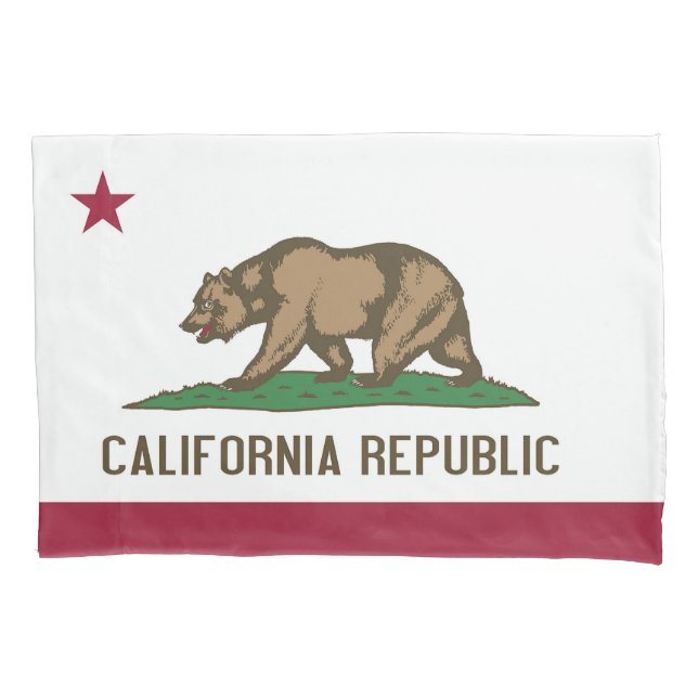 Housse D'oreillers Pavillon Patriotique Single Pillowcase de Californ (devant)