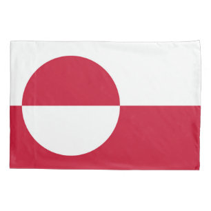 Housse D'oreillers Pavillon Patriotique Single Pillowcase du Groenlan