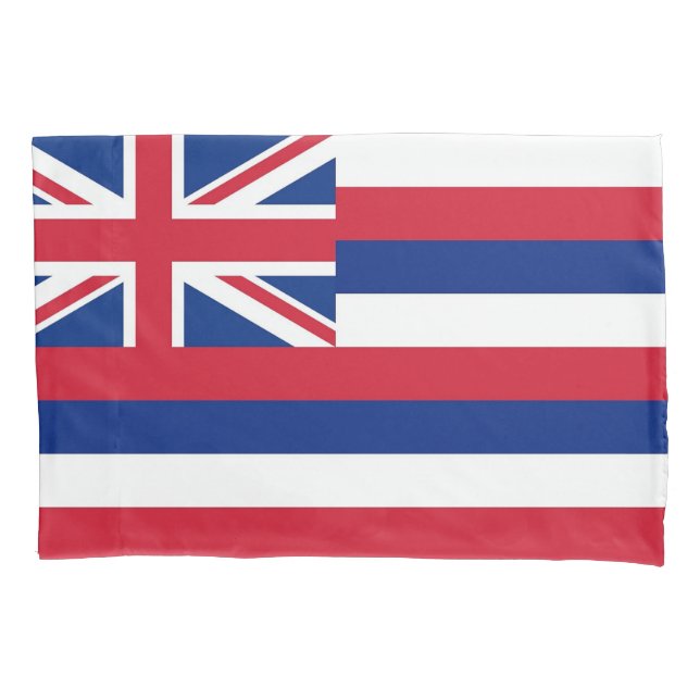 Housse D'oreillers Pavillon Patriotique Single Pillowcase Hawaii, Éta (devant)