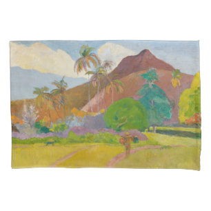 Housse D'oreillers Paysage tahitien (par Paul Gaugin)
