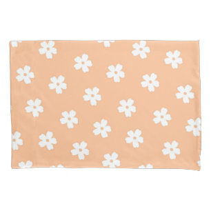 Housse D'oreillers Peach Retro Y2K Jouer Pastel Flower Motif