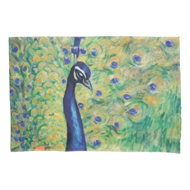 Housse D'oreillers Peacock - Pillowcase (devant-gauche)