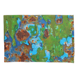 Housse D'oreillers Peinture à peinture métallique rustique Vintage, C