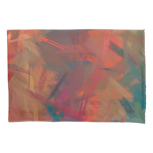 Housse D'oreillers Peinture colorée abstraite #2 (devant)