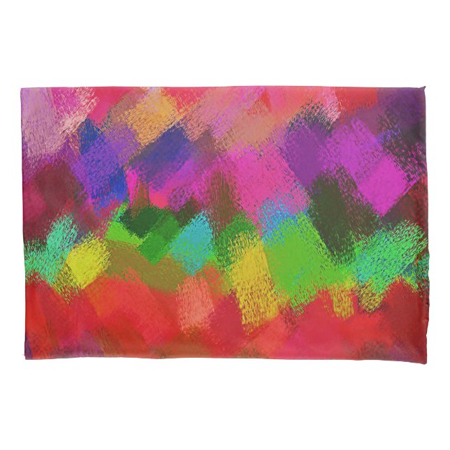 Housse D'oreillers Peinture colorée abstraite #3 (devant)