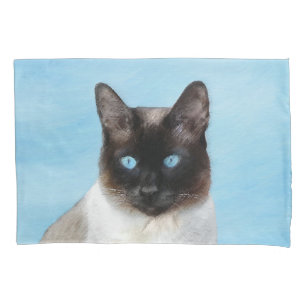 Housse D'oreillers Peinture de chats de Siamese - Cute Original Cat A