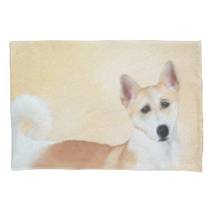 Housse D'oreillers Peinture de chien de Canaan - jolie art original d