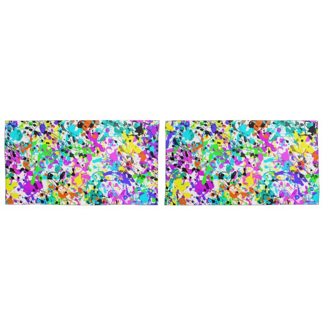 Housse D'oreillers Peinture de plaque (devant-Set)