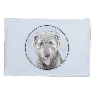 Housse D'oreillers Peinture de Wolfhound irlandais - Joli art origina