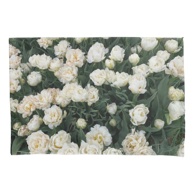 Housse D'oreillers Peony blanc (devant)