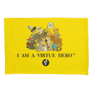Housse D'oreillers Personnages VIRTUE HEROES Coque Coussin - Jaune
