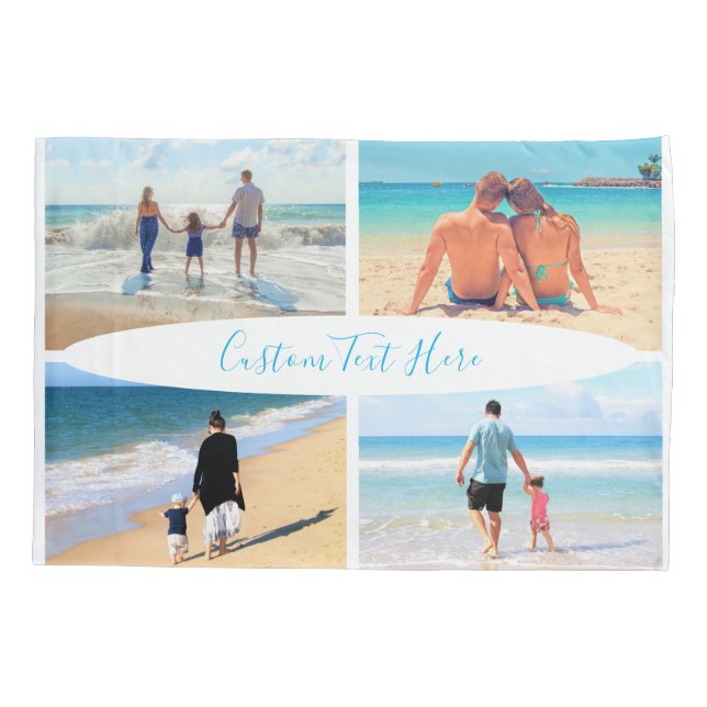 Housse D'oreillers Personnalisez votre collection de photos et votre  (Dos)