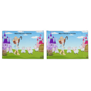 Housse D'oreillers Petit Bo Peep Sheep Monogramme