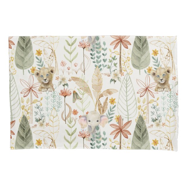 Housse D'oreillers Petit Lion King Safari Jungle Garçon Baby Nursery (devant-gauche)