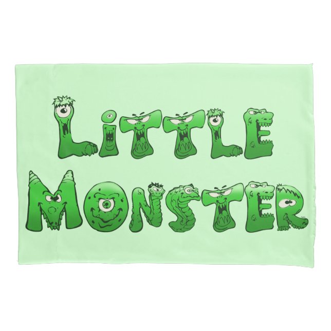 Housse D'oreillers Petit monstre tombé (devant)