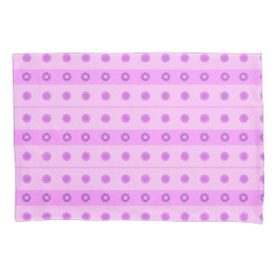 Housse D'oreillers Petit Motif de fleurs rose et violet