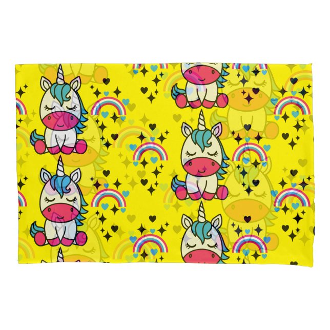 Housse D'oreillers Petites filles Unicorn Pony (devant-gauche)