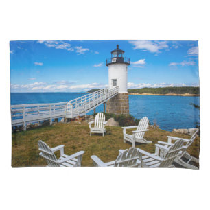 Housse D'oreillers Phare de l'Isle au Haut, Maine