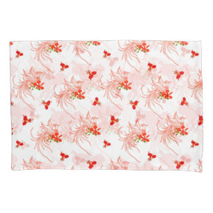 Housse D'oreillers Phoenix Oiseau Et Phoenix Fleur Motif Sans Faille