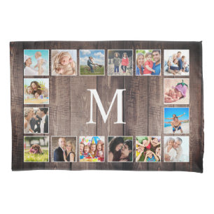 Housse D'oreillers Photo de Custom Collage Rustic Farmhouse Family