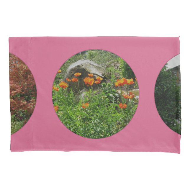 Housse D'oreillers Photos personnelles Pois sur rose (devant)