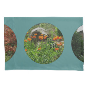 Housse D'oreillers Photos personnelles Pois sur Turquoise