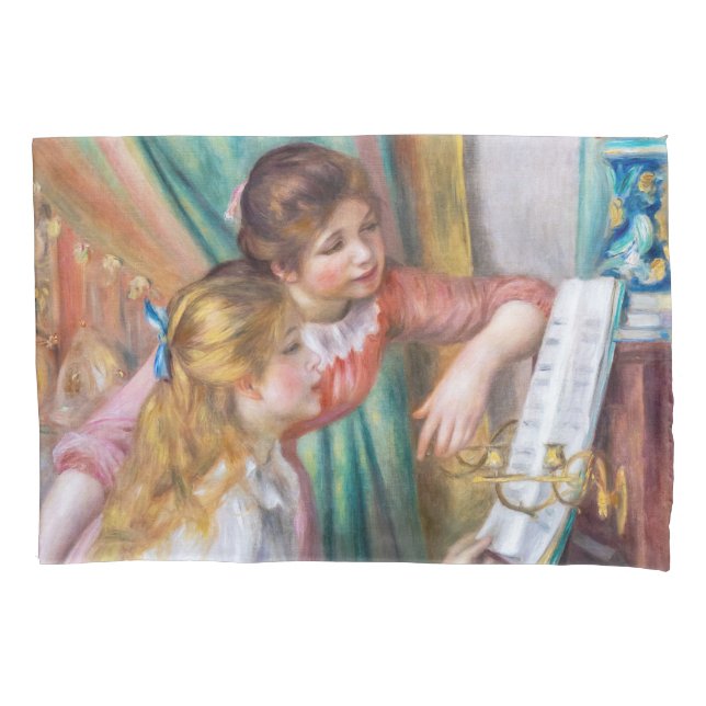 Housse D'oreillers Pierre Auguste Renoir - Jeunes filles au piano (devant)