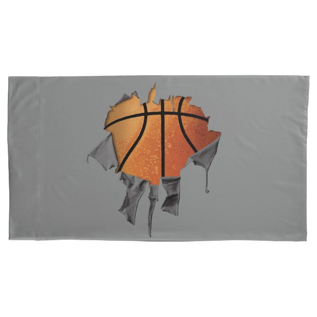 Housse D'oreillers Pillowcase de basket-ball tordu (devant)