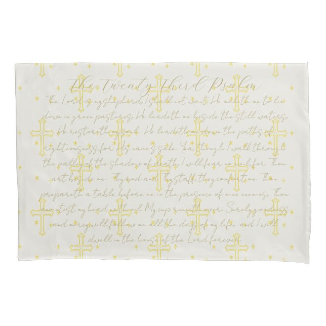 Housse D'oreillers Pillowcase de calligraphie de vingt-troisième psau (devant)