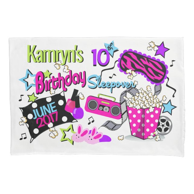 Housse D'oreillers Pillowcase de l'oreiller de l'aube de la fête du b (devant)