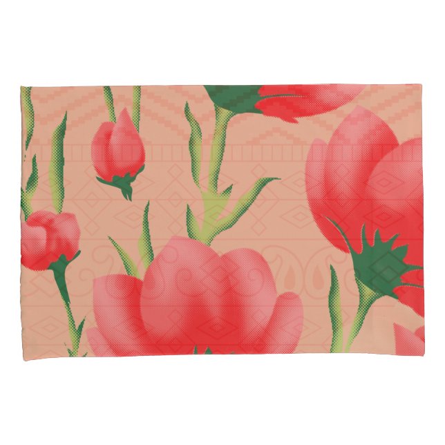 Housse D'oreillers Pillowcase en soie zippé | Meilleur pour les cheve (devant-Droit)