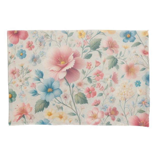 Housse D'oreillers Pillowcase Floral (devant)