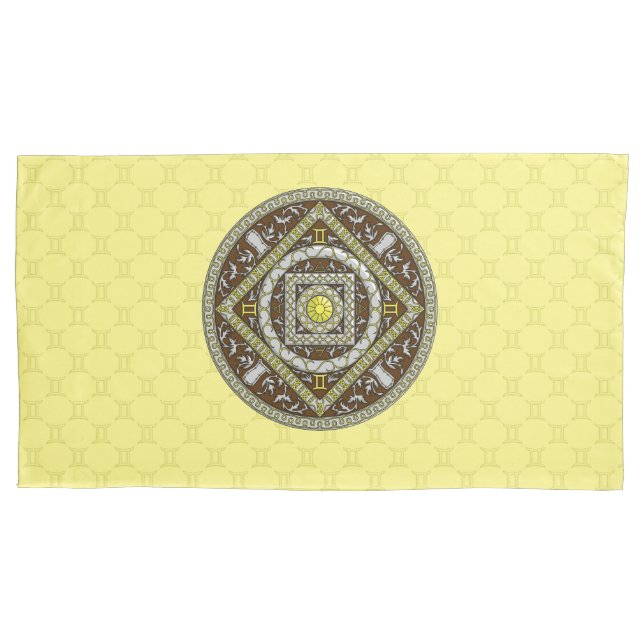 Housse D'oreillers Pillowcase Gemini Mandala (devant)