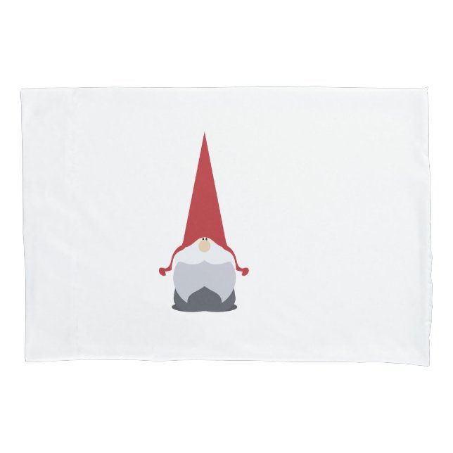 Housse D'oreillers Pillowcase Gnome de Noël (devant)