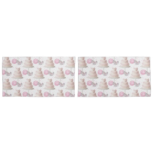 Housse D'oreillers Pillowcase mariage Cake (devant-Set)