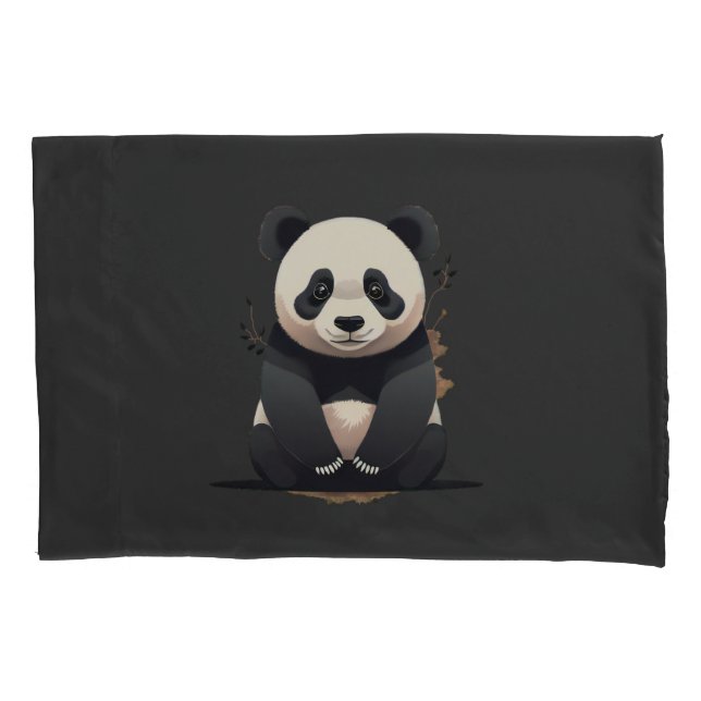Housse D'oreillers Pillowcase Panda Love (devant)
