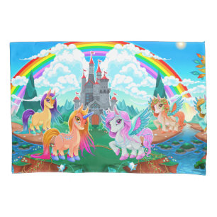 Housse D'oreillers Pillowcase pour enfants Unicorn