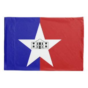 Housse D'oreillers Pillowcase simple avec drapeau de San Antonio