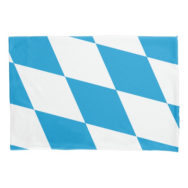 Housse D'oreillers Pillowcase unique avec drapeau de la Bavière, Alle (devant)