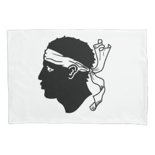 Housse D'oreillers Pillowcase unique avec drapeau de la Corse